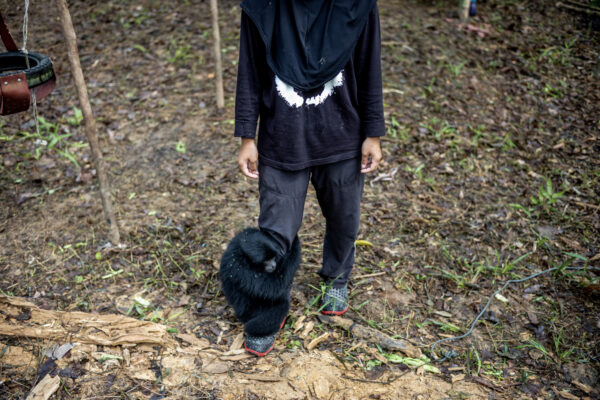 Bam says the hardest part of her awareness campaign is making people realize gibbons should not live in captivity and the importance of keeping them in the wild.