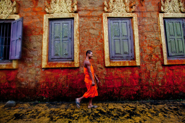 On top of Bokor mountain rests a buddhist monastery overlooking Bokor Mountain National Park. The top of the mountain was a popular tourist destination to visit the abandoned casino, post-office, and church but construction is currently underway for a new resort/casino.