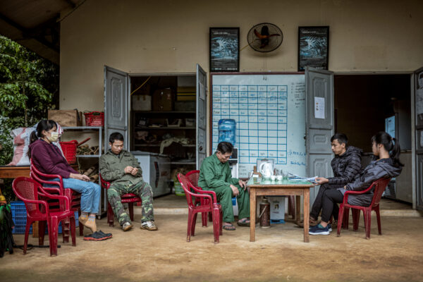 The staff at SVW holds an emergency meeting after the death of a recent Chinese pangolin for unknown causes.