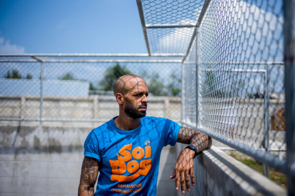 Curtis Brown , Behaviour and Enrichment Manager at Soi Dog Foundation. Brown and his team look after the most troubled dogs, mostly resulting from human cruelty,  on a daily basis. He tests their behaviors, builds trust, and tries to prepare them for adoption.